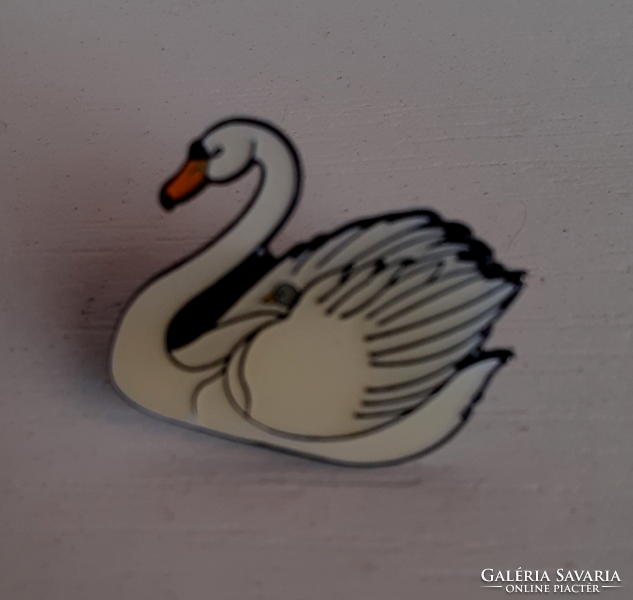Old swan-shaped brooch pin
