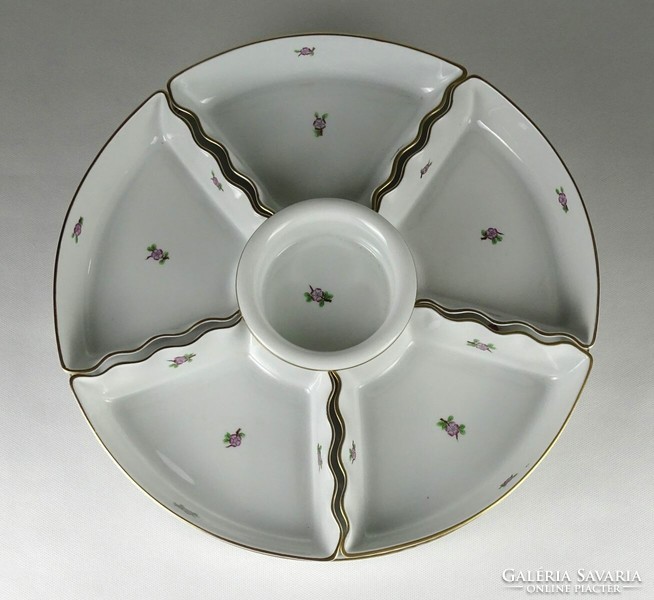 1Q691 Hatalmas Eton mintás Herendi porcelán asztalközép kínáló 37 cm