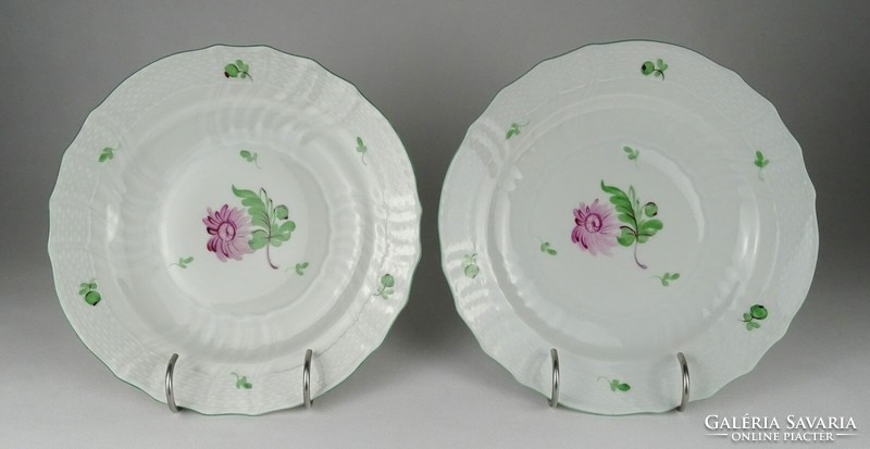 1Q695 pair of old Herend tercia porcelain plates 23 cm