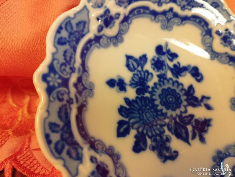 Wallendorf Echt Kobalt porcelán gyűrűs tányér