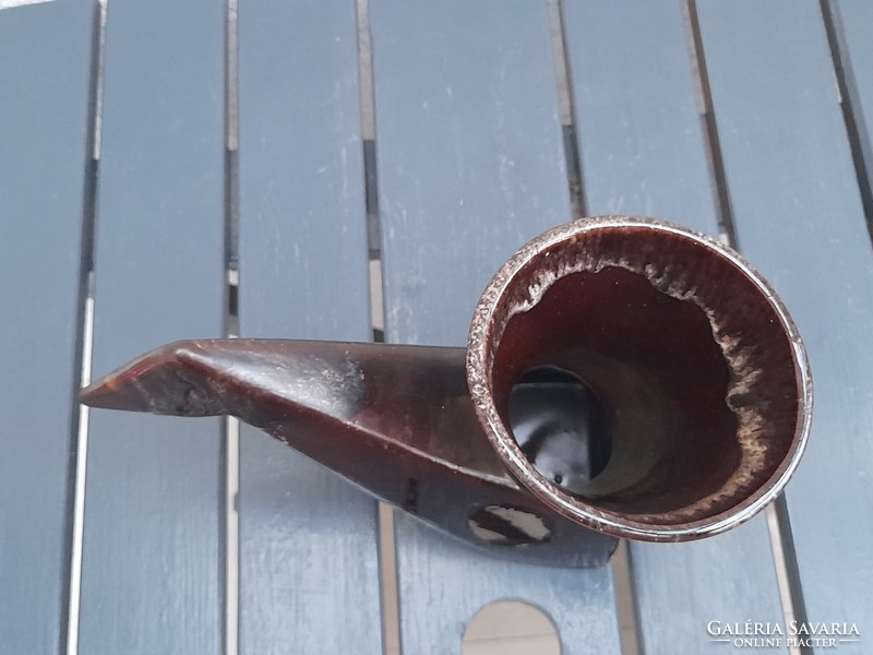 Art-deco crow ceramic vase or bowl