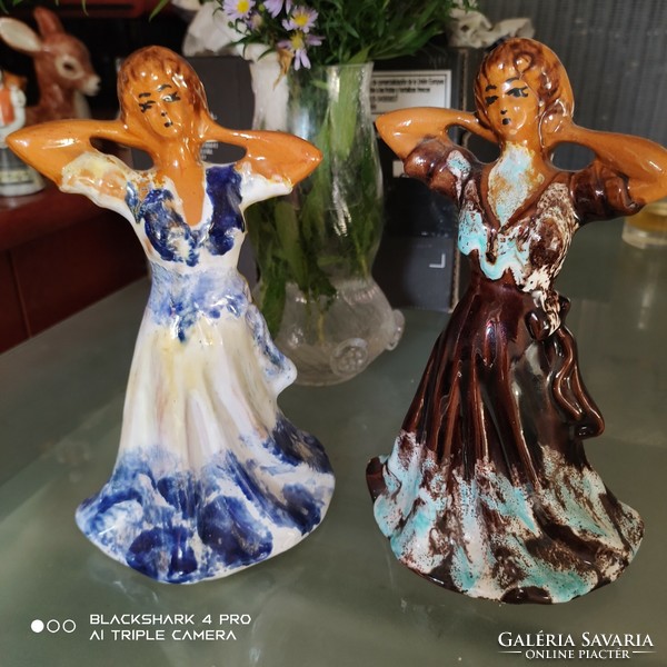 2 ceramic ladies