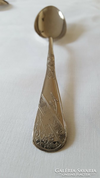 Tablespoon decorated with beautiful motifs, in a box