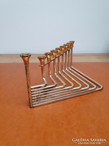 Art deco menorah - Hanukkah candle holder