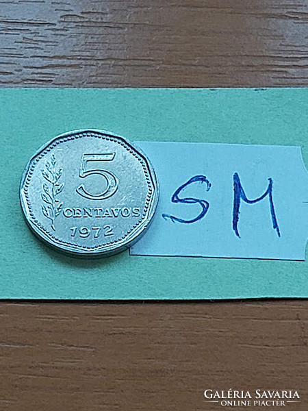 Argentina 5 centavos 1972 alu. Sm