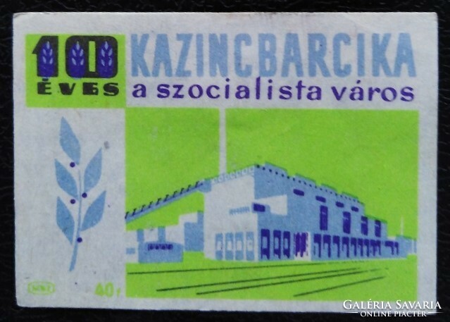 Gy115 / 1961 kazincbarcika match label