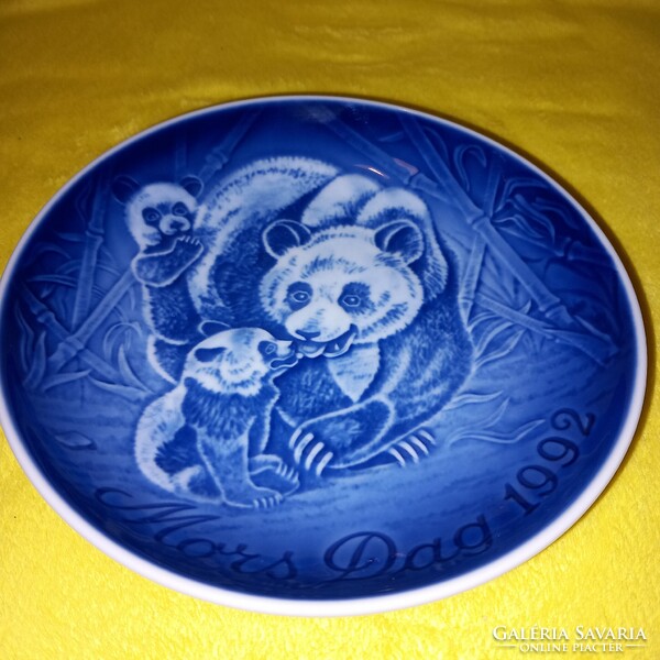 1992 " Anyák Napja " .Coppenhagen porcelán fali tányér, falidísz. B & G.