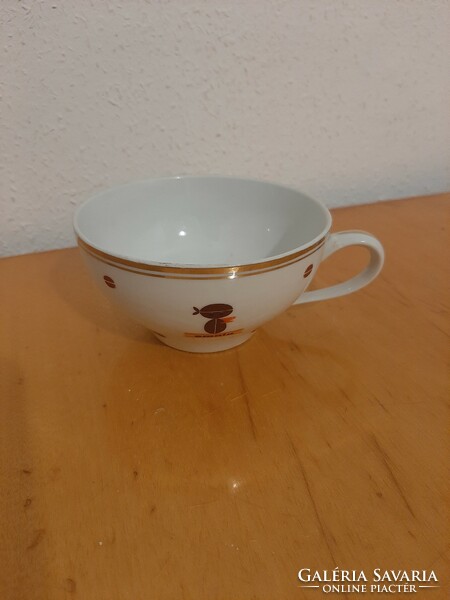 Hollóházi omnia coffee cappuccino cup diameter: 10 cm dia.: 5.4 Cm