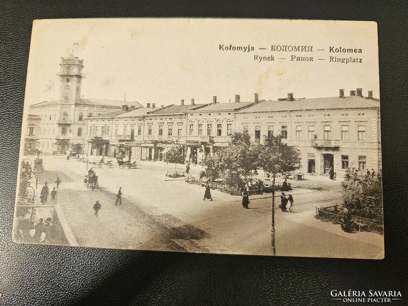 1915-ös Kolomea/Rynek-pinok-ringplatz képeslap Ukrajna