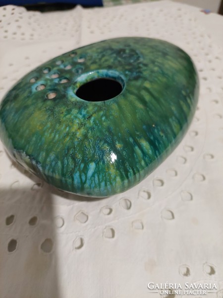 Art deco glazed ceramic vaporizer