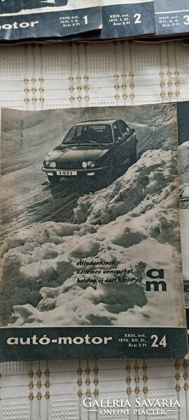 Régi Auto-motor újság 70-71-72-es 15 db