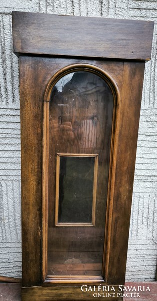 Antik fali vitrin ereklye tartó szobor tartó fali vitrin szekrény Fali Óra doboz 1,2,3 súlyú óràhoz