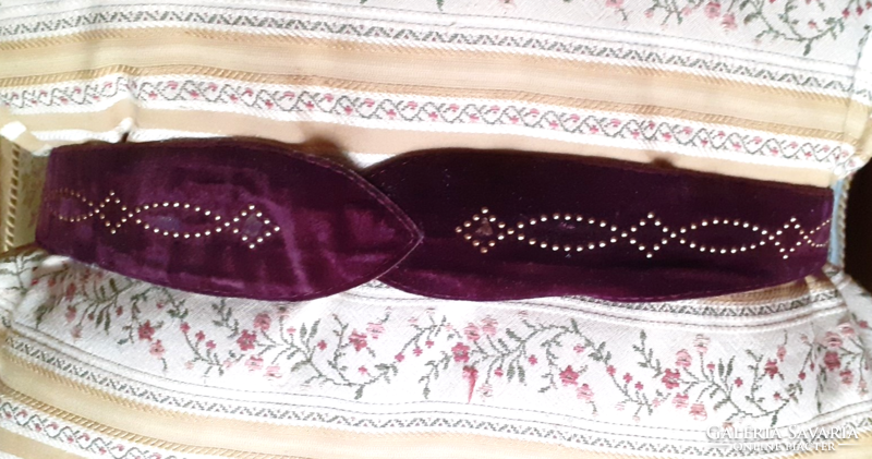 Purple burgundy retro women's belt. . 1..