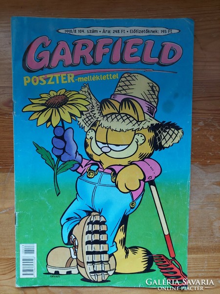 Jim Davis: Garfield képregény 1998/8 104 Szép állapotban (Akár INGYENES szállítással)