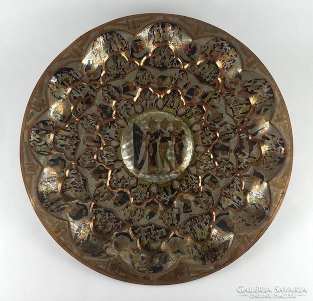 1Q708 large Egyptian copper decorative bowl 48.5 Cm