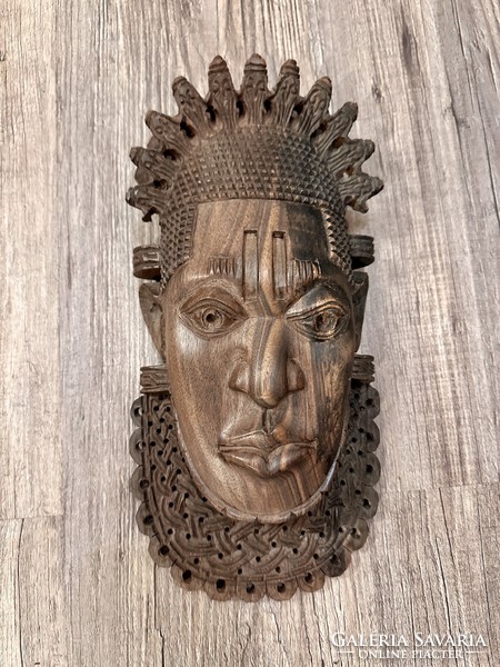 African hand carved festive mask