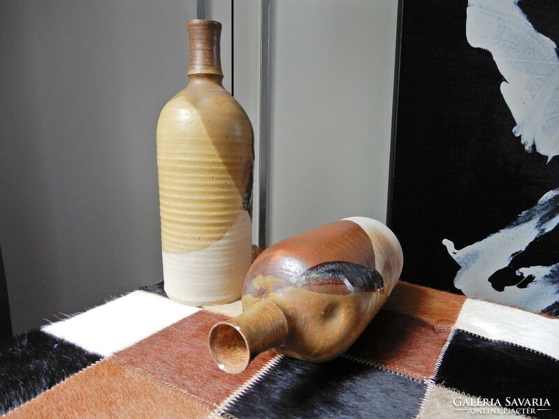 Régi német Irmi Steinbrenner Studio mázas kerámia vázák szettben﻿