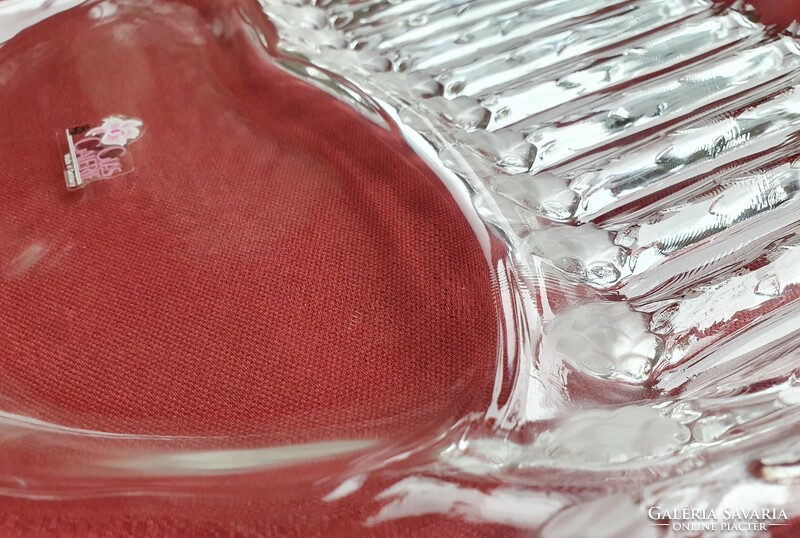 WMF Glas Galerie német üveg kristály spárga tálaló tál tányér vendégváró szervírozó kínáló