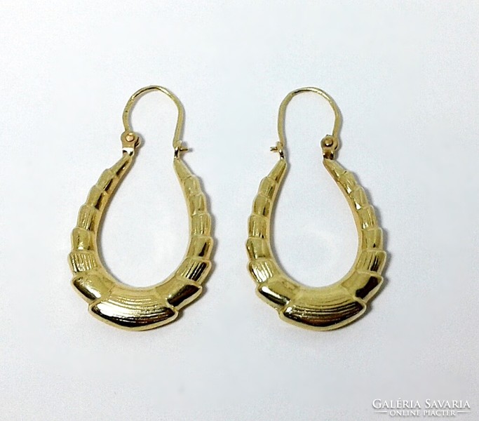 Gold hoop earrings (zal-au119496)