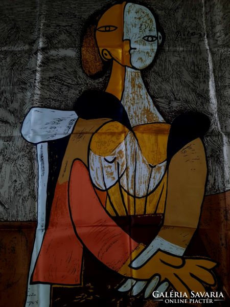 Women's scarf, Picasso print, large size, 2 pcs