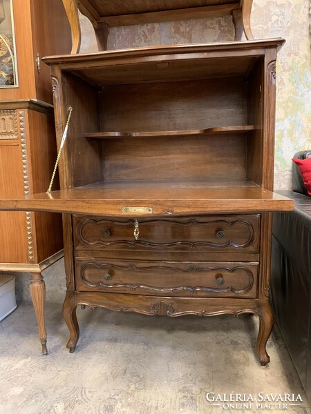 Style furniture, storage with drawers, bar cabinet from the middle of the 20th century