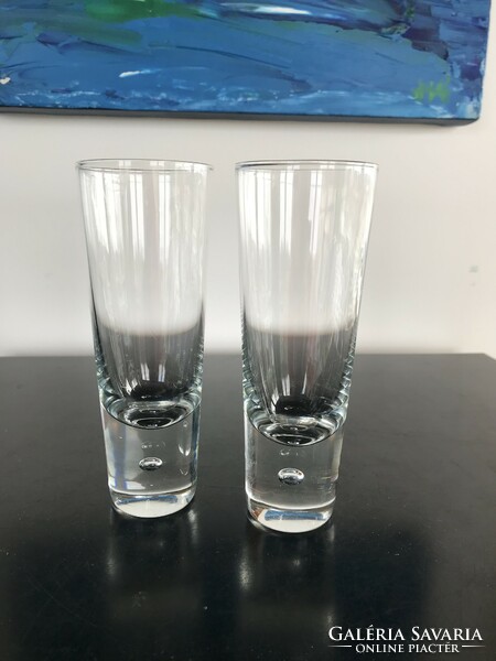 2 great crystal glasses for Campari, gin or other short drinks (79/2)