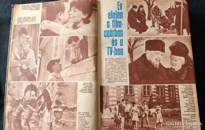 1961 Filmvilág periodical magazine, full complete year, bound, beautiful, clean, full 850 page film