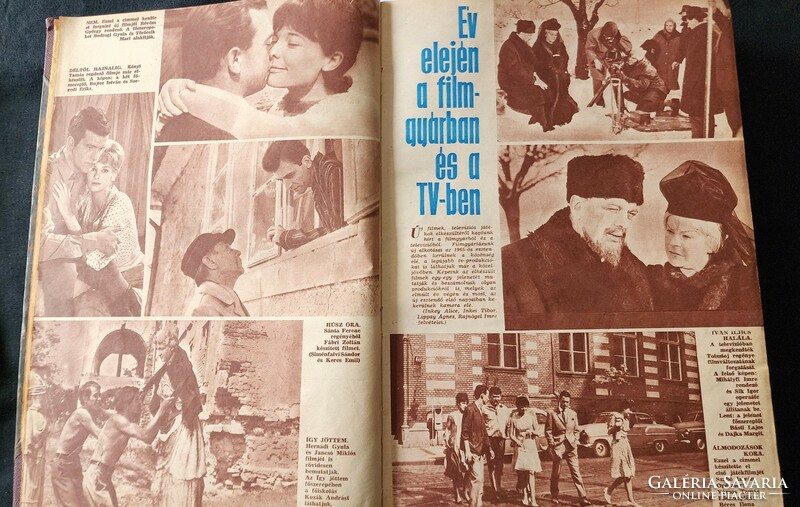 1961 Filmvilág folyóirat magazin teljes komplett évfolyam bekötve szép tiszta teljes 850 oldal FILM