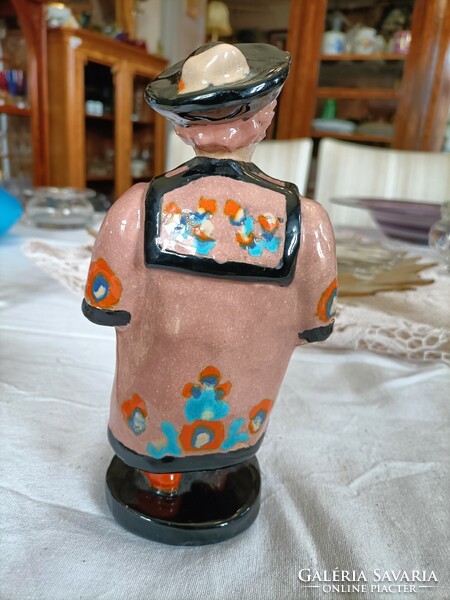 Szécsi jolán ceramic, Hungarian shepherd, 19 cm