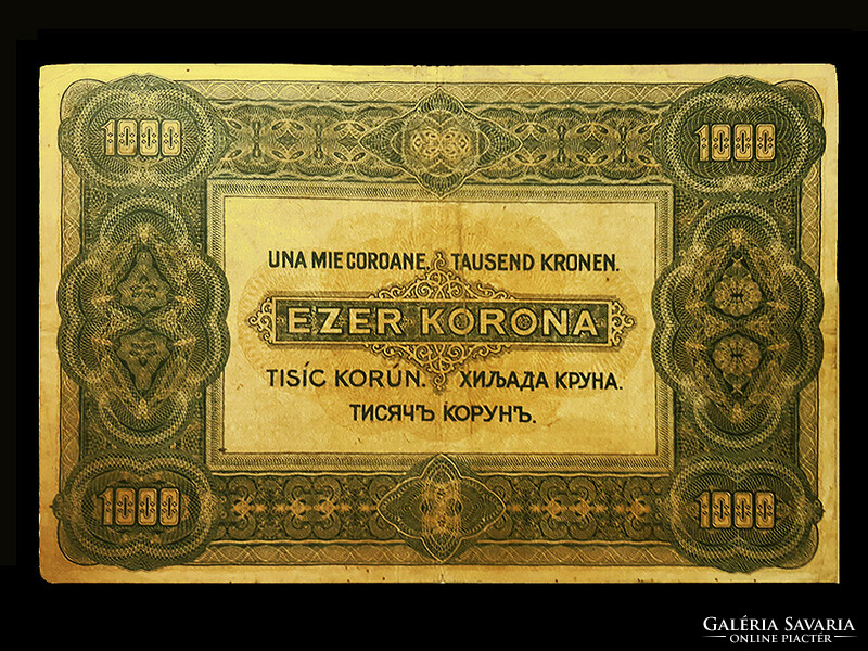 1000 KORONA - NAGYMÉRETŰ - SZÉP - 1920
