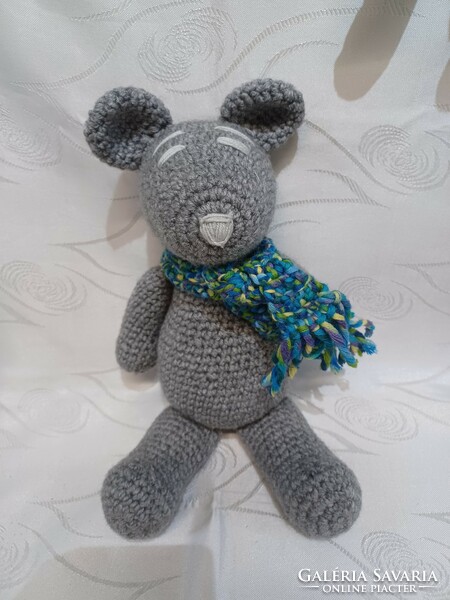 Crochet mouse plush 38 cm