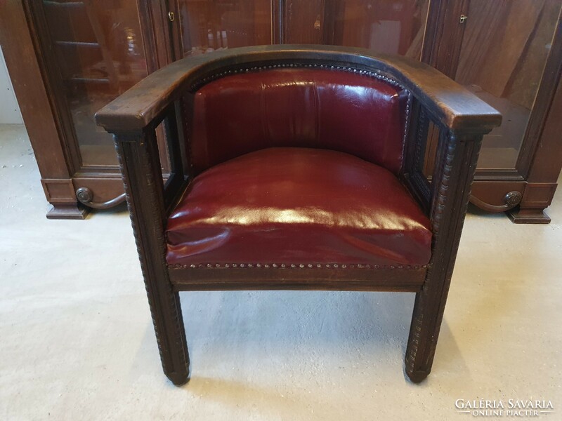 Original early Art Deco late Art Nouveau special armchair circa 1910.
