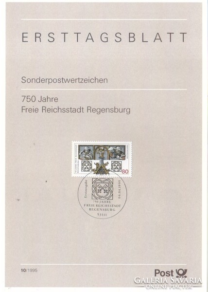 ETB 0079 Bundes 1786 ETB 10-1995     0,80 Euró