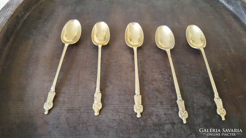 5 pcs. Apostolos, marked epns mocha spoon, teaspoon