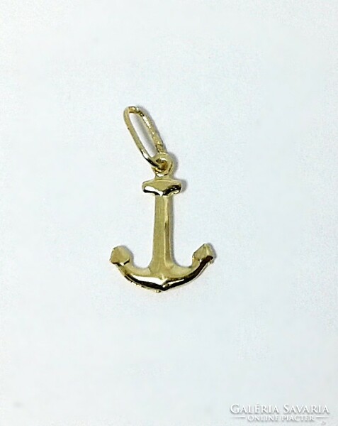 Gold anchor pendant (zal-au101058)