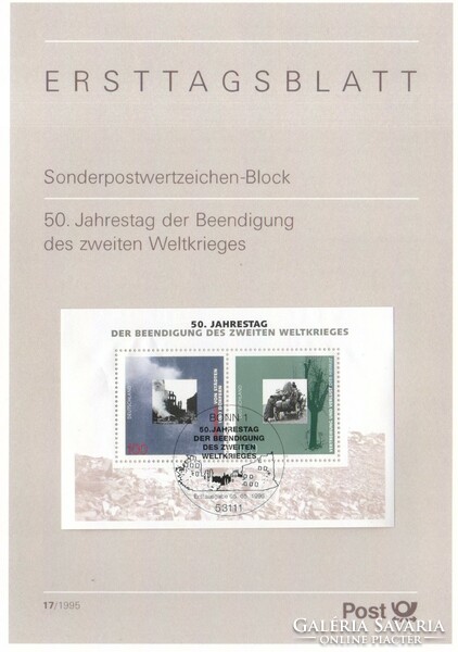 ETB 0086 Bundes Block 31 ETB 17-1995     2,80 Euró