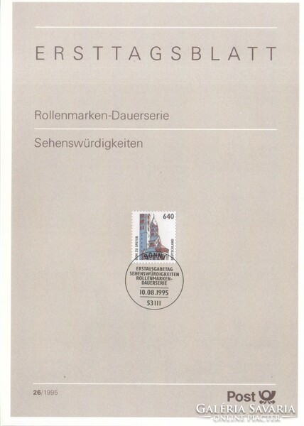ETB 0096 Bundes 1811 ETB 26-1995     4,50 Euró