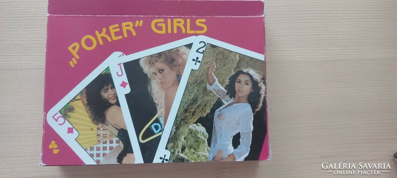 Dupla csomag erotikus francia kártya  "POKER GIRLS" Offset nyomdai