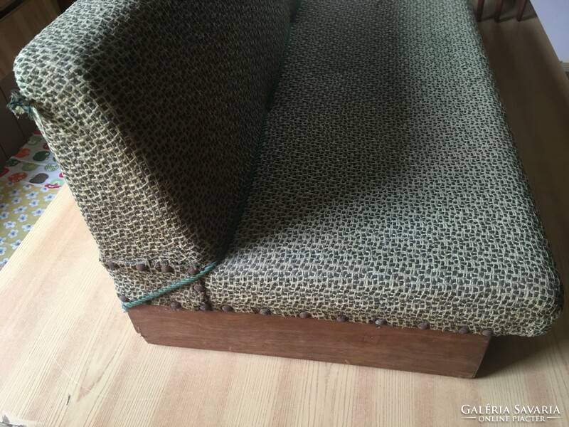 More than 60 years old homemade baby toy sofa with two pouffes and a seat