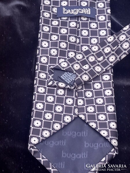 Midcentury luxus, vintage ruha: selyem nyakkendő- Bugatti, Designer férfi öltözet