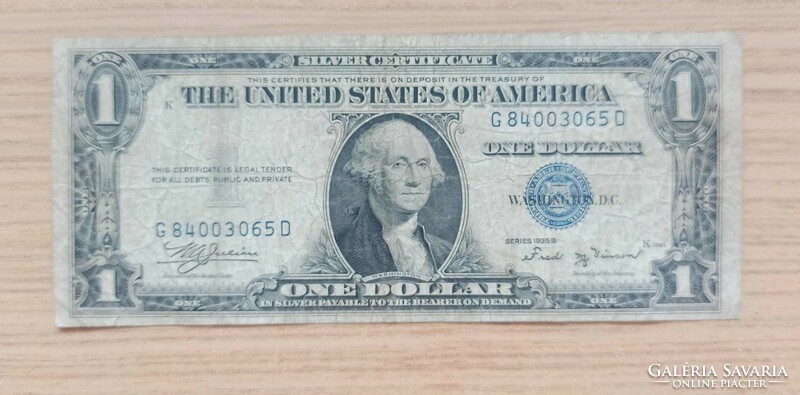 USA 1 Dollar 1935B kék
