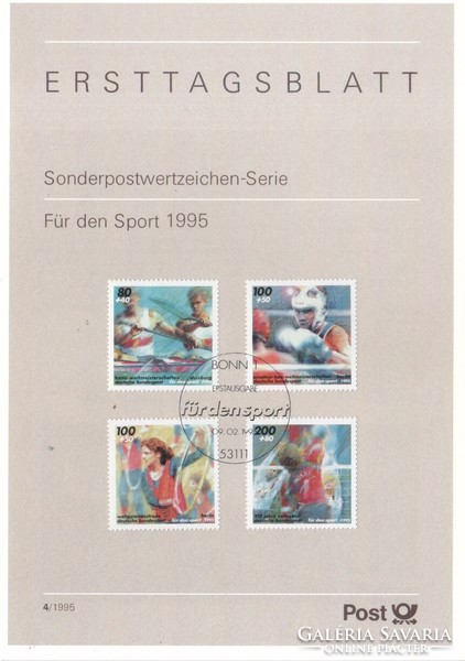 ETB 0073 Bundes 1777-1780 ETB 4-1995     6,00 Euró