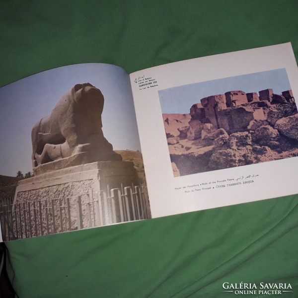 1979. angol és arab nyelvű archeológiai könyv színes album BABYLON  a képek szerint