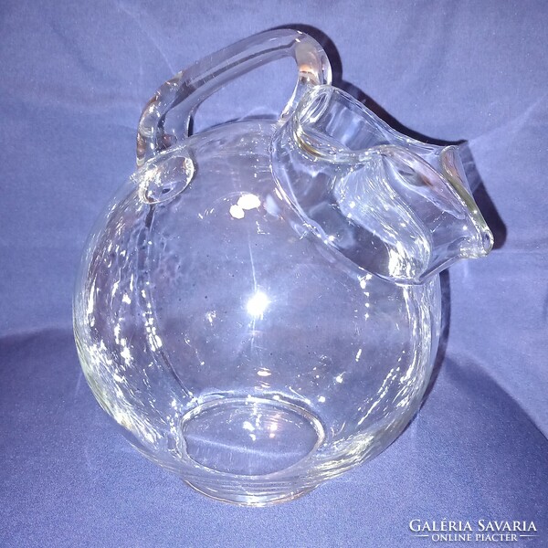 "Golyó kancsó " (Cambridge Glass) üveg, boros kancsó, vizes kancsó. Kiöntő.