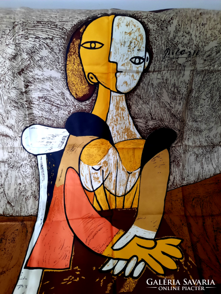 Women's scarf, Picasso print, large size, 2 pcs