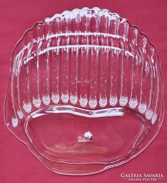 Wmf glas galerie German glass crystal asparagus serving bowl plate hospitality serving tray