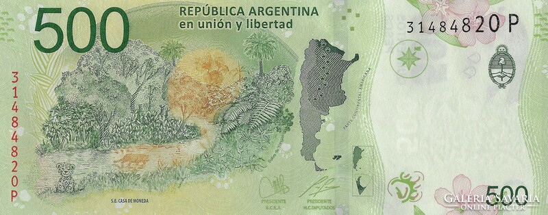Argentína 500 peso, 2016, UNC bankjegy