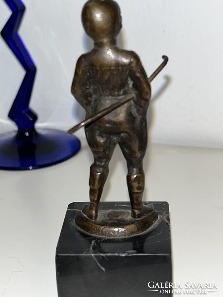 Jelzet bronz szobor ! 12,5cm