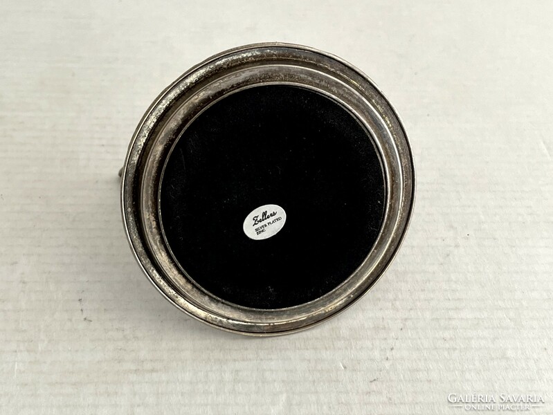 Retro, vintage Zellers ezüstözött gyűrűtartó csacsis tálka