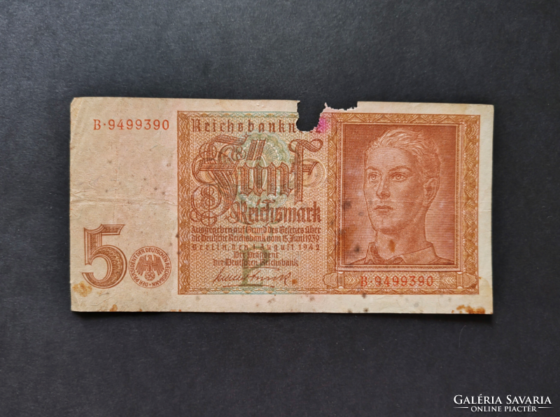 Németország 5 Reichsmark / Márka 1942, G+